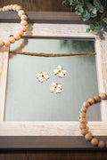 White & Gold Colour Plated Bow Charm
