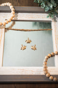 Queen Crown Charm with Rhinestones & Gold Colour Plated Finish
