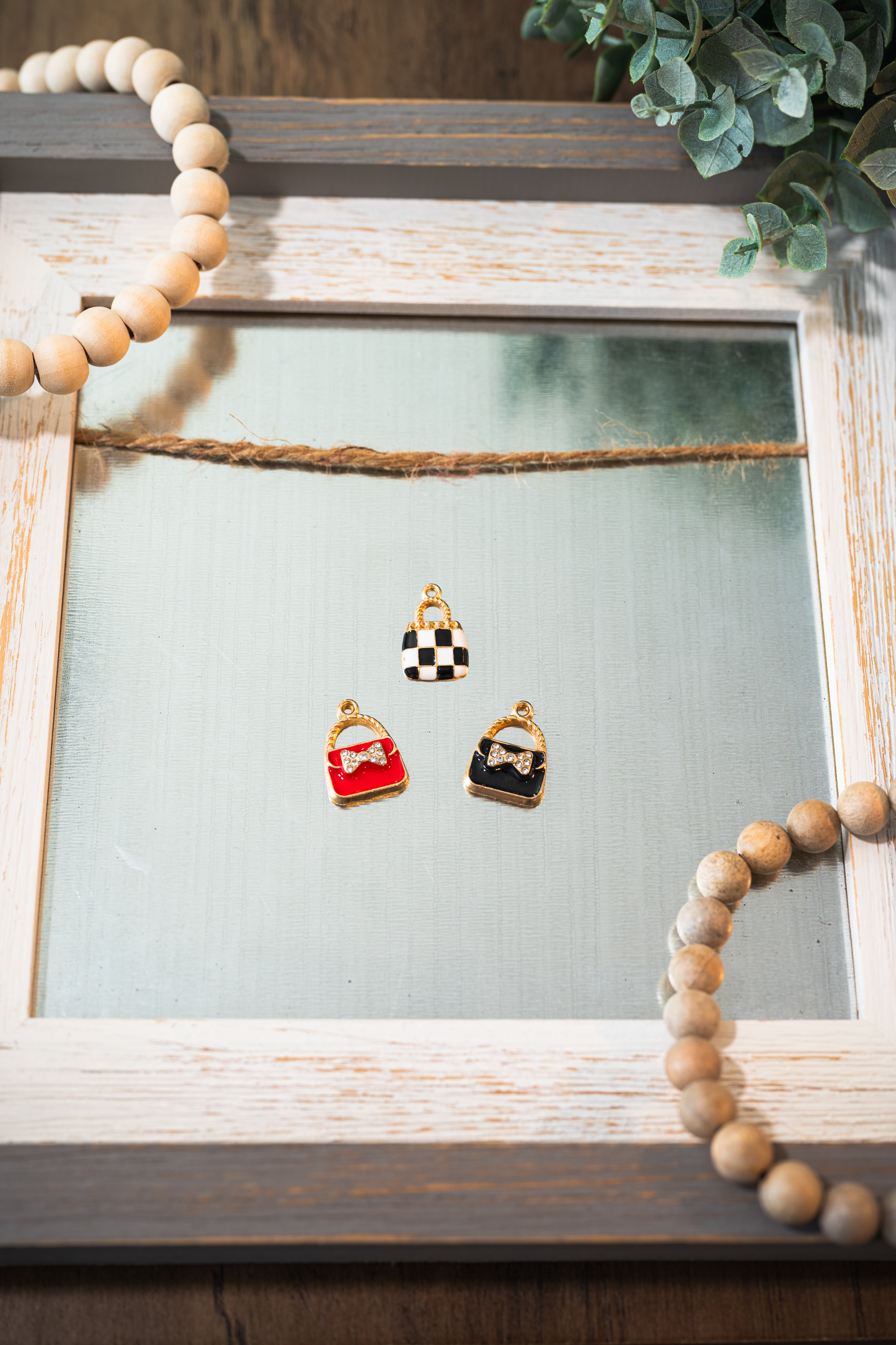 Purse Charm with Gold Colour Plated Finish