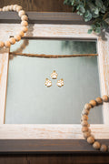 Double Sided White Paw Charm with Gold Colour Plated Finish