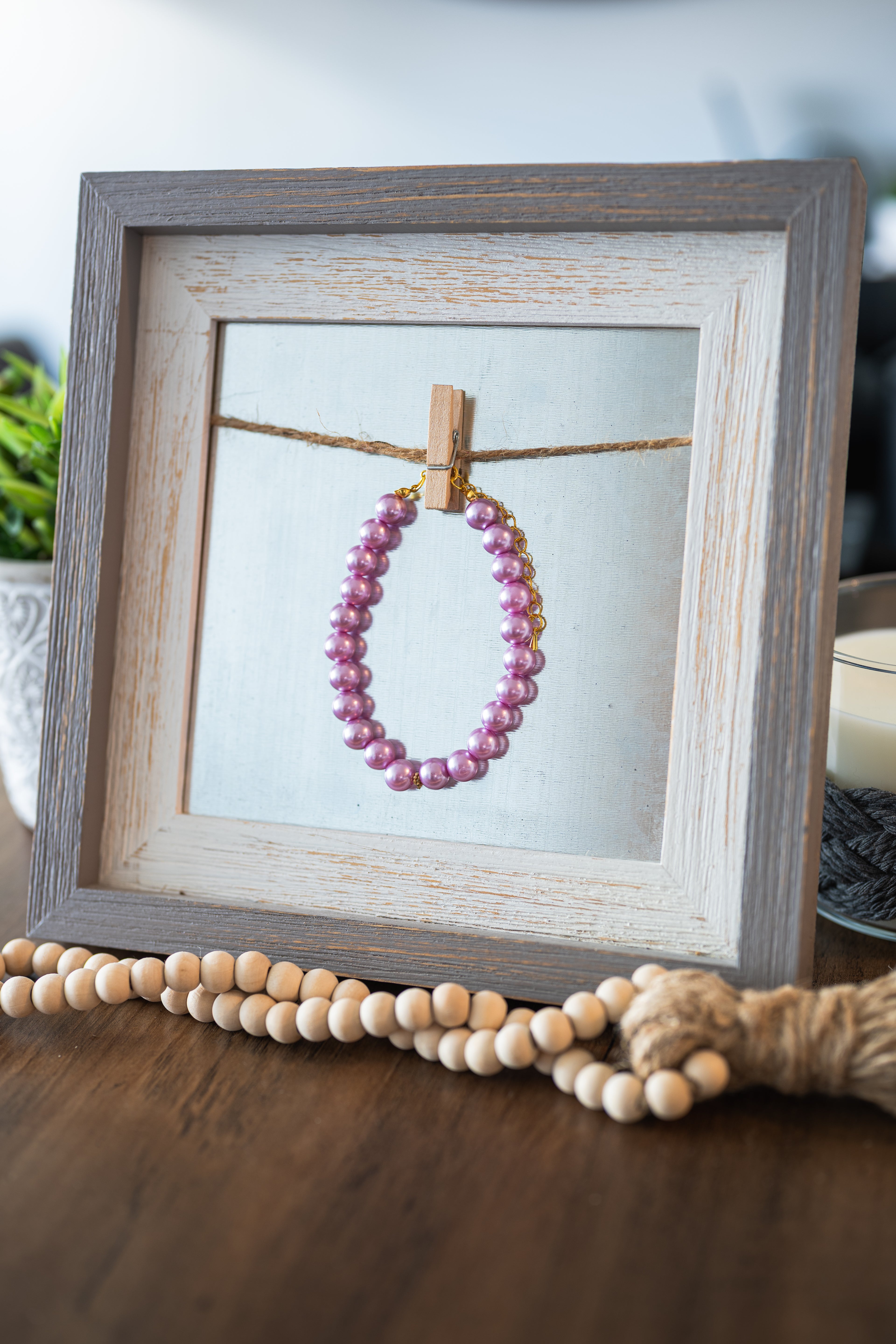 Custom Faux PEARL Pet Necklace with Interchangeable Charms - Large 15 - 17" (Select Charms Separately)
