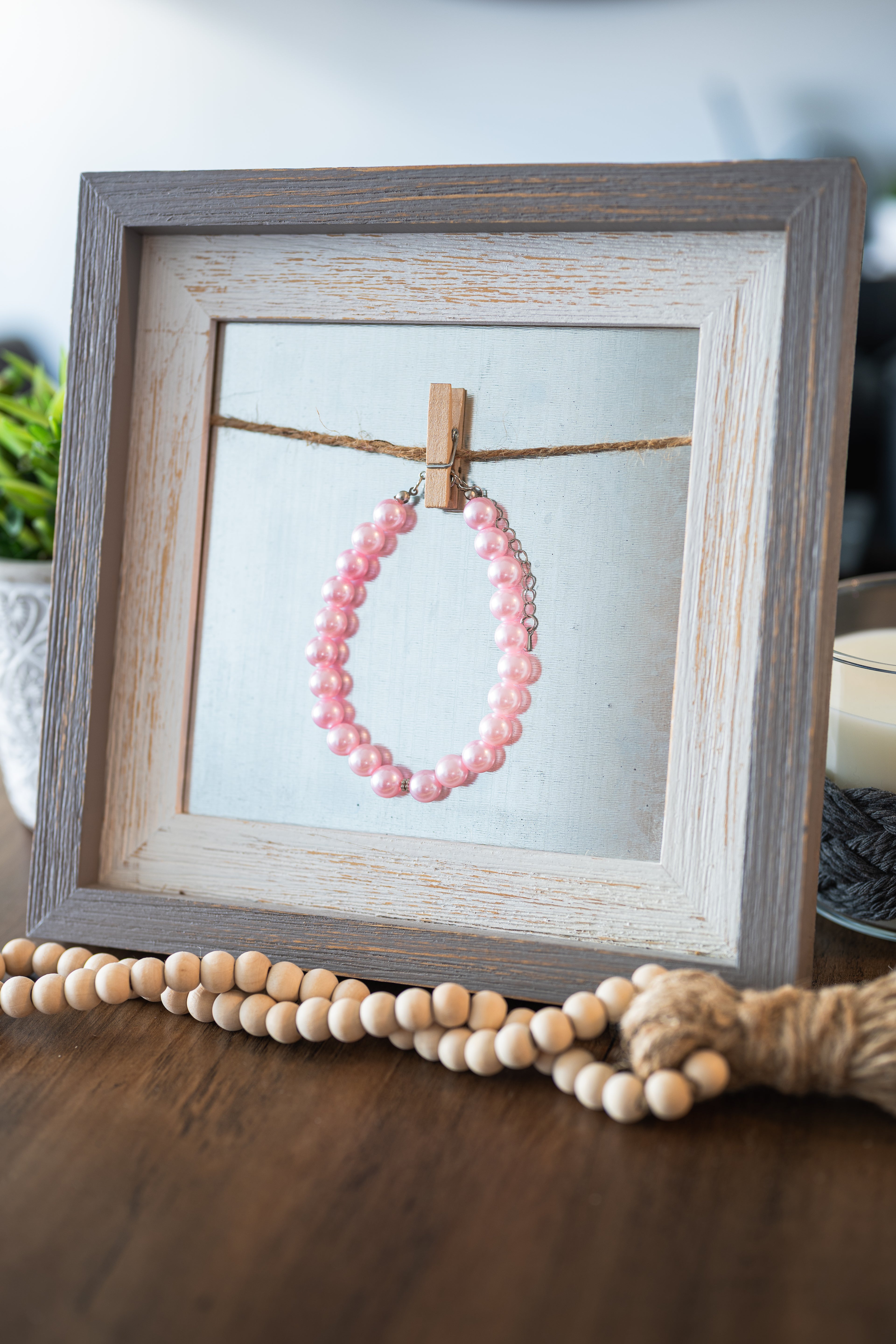 Custom Faux PEARL Pet Necklace with Interchangeable Charms - Custom Size Over 17" (Select Charms Separately)