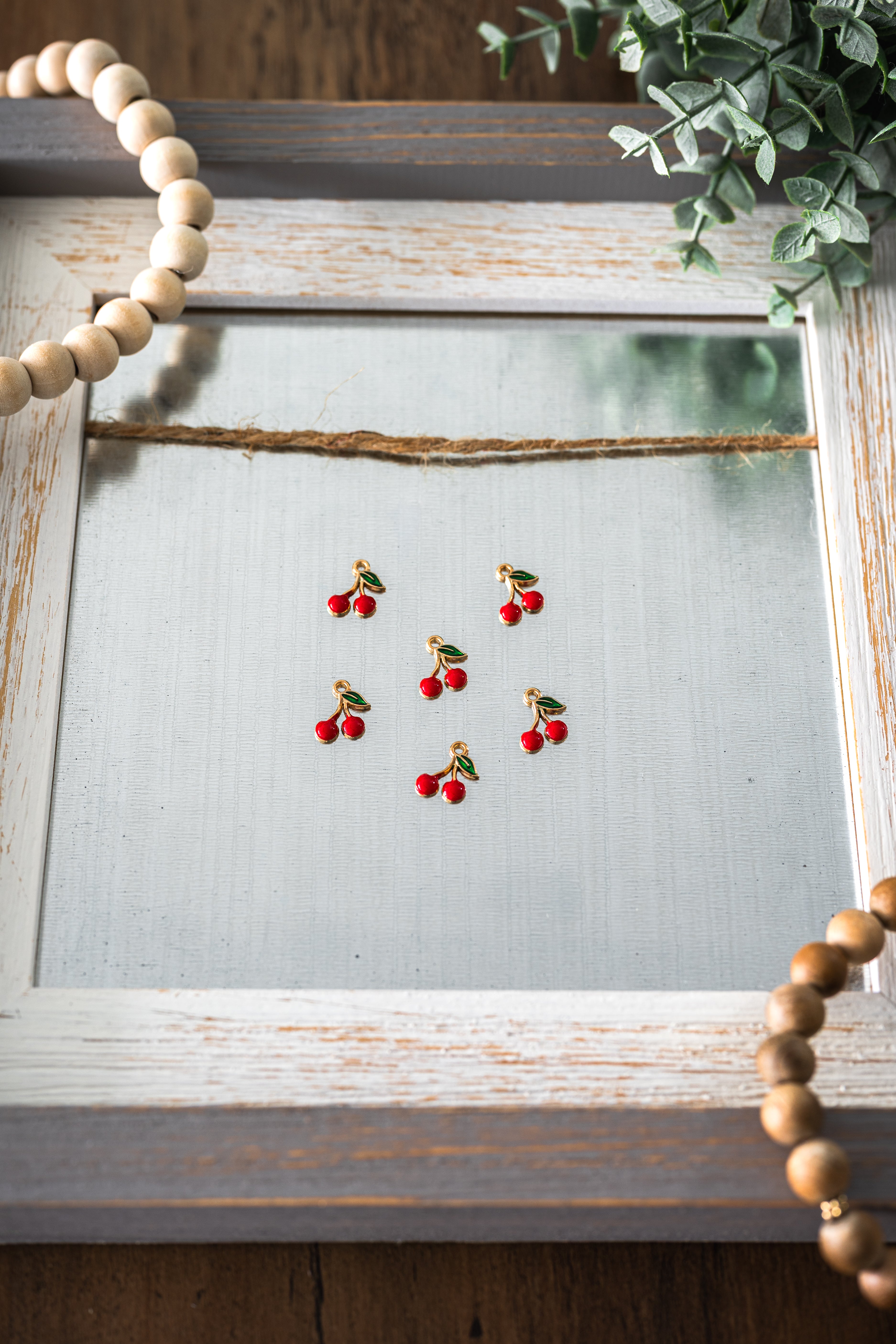 Cherry Charm with Gold Colour Plated Finish