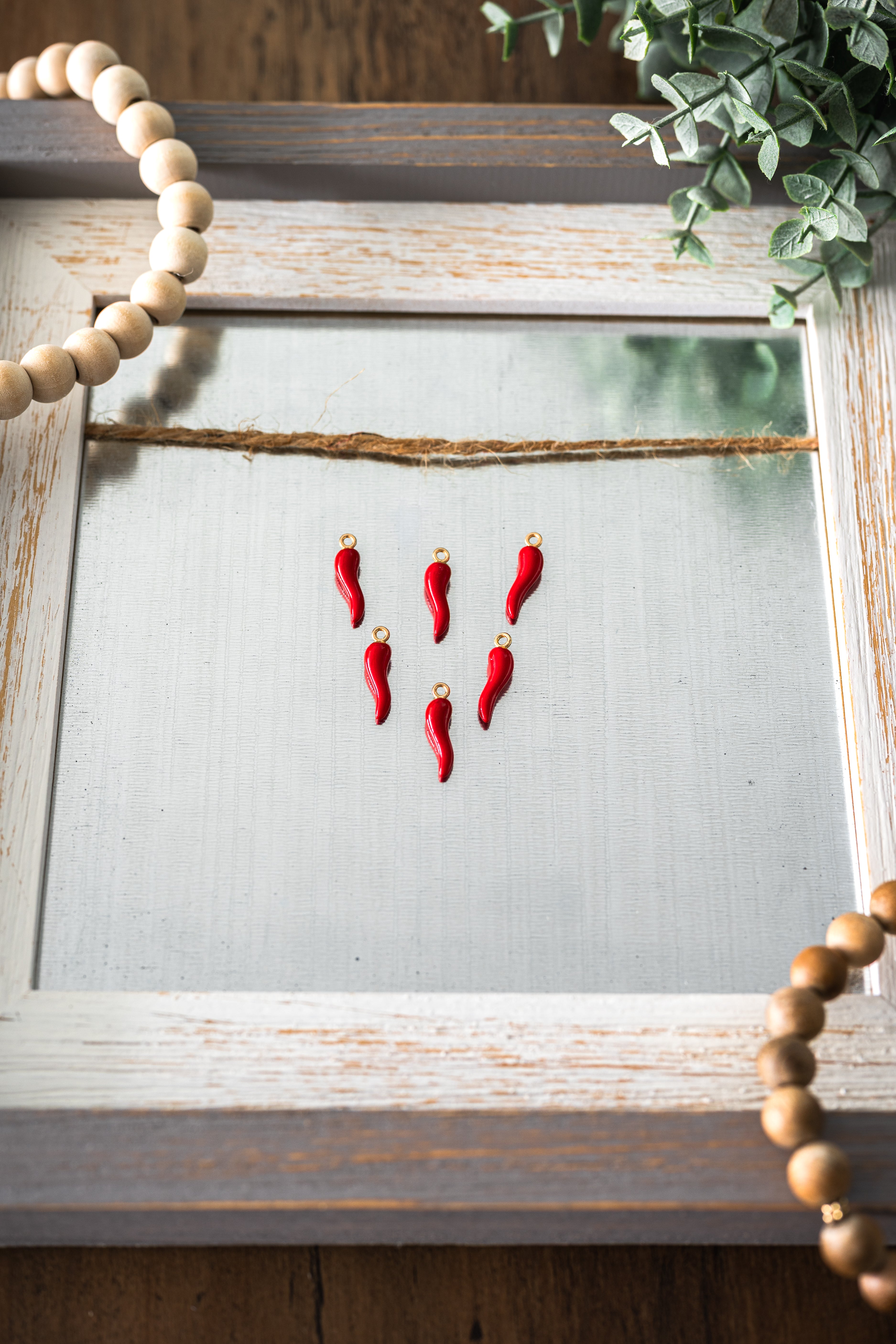 Chili Pepper Charm with Gold Colour Plated Finish