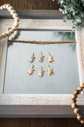 Floral Turtle Charm with Gold Colour Plated Finish